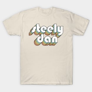 Steely Dan - Retro Letters Typography Style T-Shirt